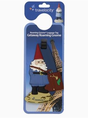 Travelocity Getaway Roaming Gnome Luggage Strap Tag